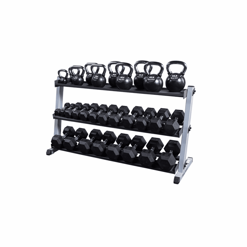 Body Solid 2-Tier Horizontal Dumbbell Rack - GDR60