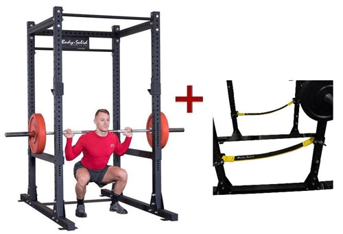 Body Solid Commercial Power Rack w/Power Rack Strap Safeties - SPR1000SS