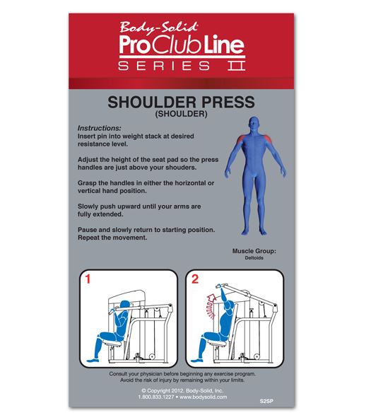 Body Solid Pro ClubLine Series 2 Shoulder Press - S2SP