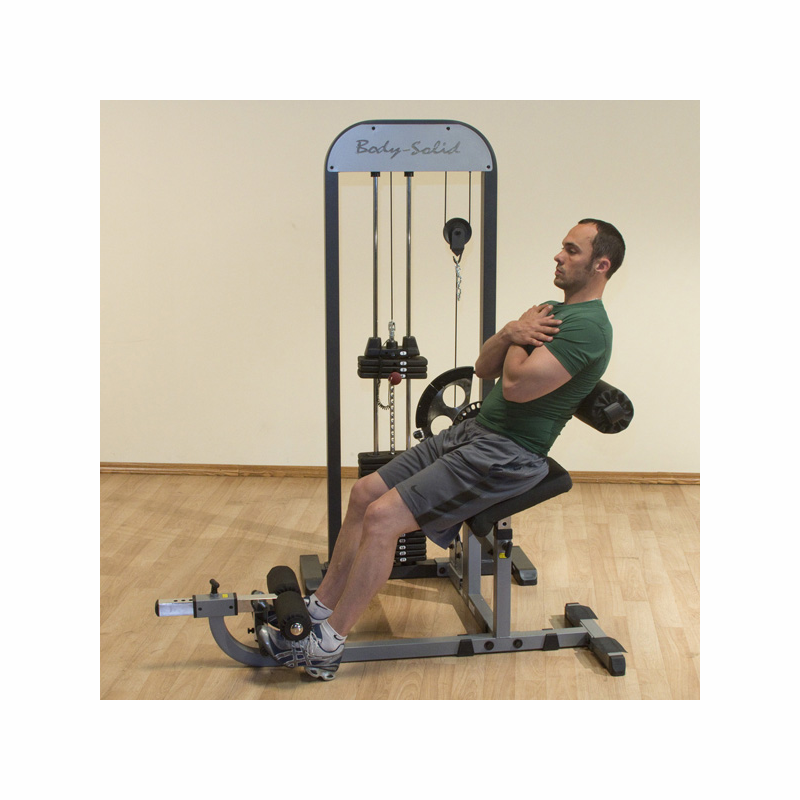 Body Solid Pro Select AB And Back Selectorized, 210LB Stack - GCAB-STK