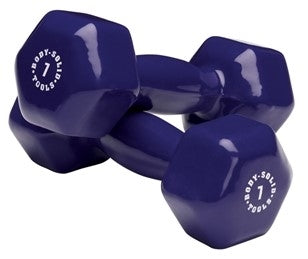 Body Solid Vinyl Dumbbells 1-15 lb. - BSTVD