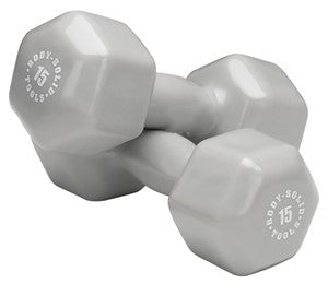 Body Solid Vinyl Dumbbells 1-15 lb. - BSTVD