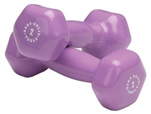 Body Solid Vinyl Dumbbells 1-15 lb. - BSTVD