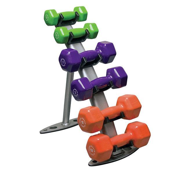 Body Solid Vinyl/Neoprene Dumbbell Rack - GDR10