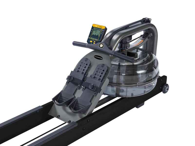 First Degree Fitness Apollo Pro II Black Reserve Indoor Water Rower Machine - APPVB