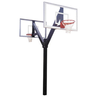 First Team Legend Jr. Select Fixed Height In Ground Basketball Goal - PrimeFair