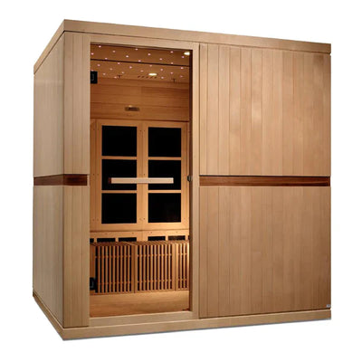 Golden Designs Catalonia 8-person Pure Tech Near Zero EMF FAR Infrared Sauna - GDI-6880-01