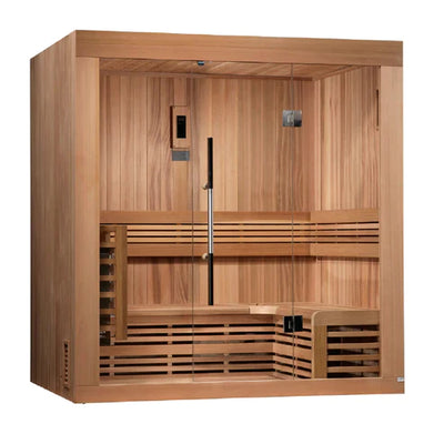 Golden Designs Copenhagen Edition 3 Person Traditional Steam Sauna, Canadian Red Cedar - GDI-7389-01