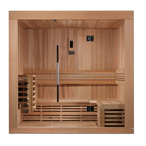 Golden Designs Copenhagen Edition 3 Person Traditional Steam Sauna, Canadian Red Cedar - GDI-7389-01