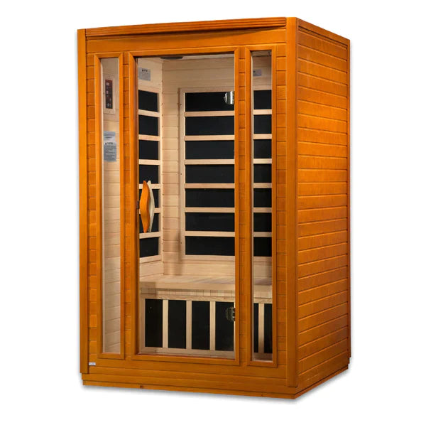 Golden Designs Dynamic San Marino Elite 2-person Ultra Low EMF (Under 3MG) FAR Infrared Sauna - DYN-6206-01 Elite