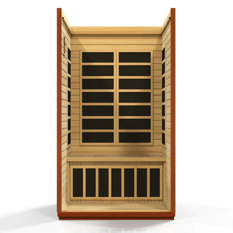 Golden Designs Dynamic San Marino Elite 2-person Ultra Low EMF (Under 3MG) FAR Infrared Sauna - DYN-6206-01 Elite