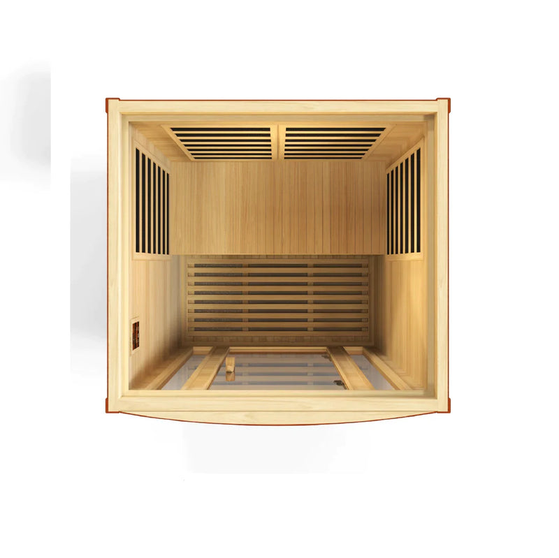 Golden Designs Dynamic San Marino Elite 2-person Ultra Low EMF (Under 3MG) FAR Infrared Sauna - DYN-6206-01 Elite