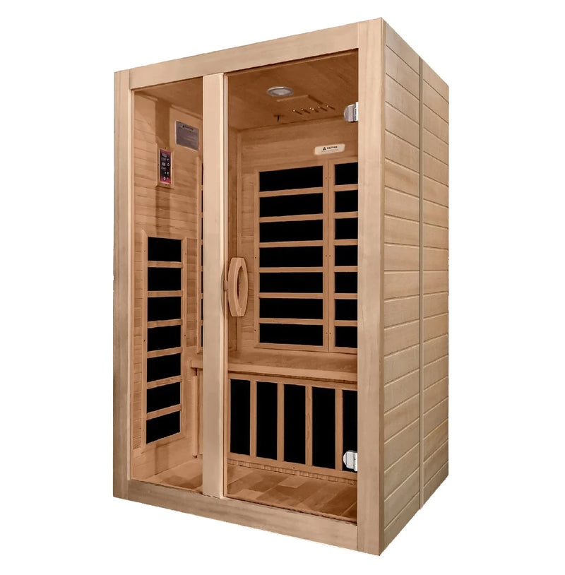 Golden Designs Dynamic Santiago 2-person Low EMF (Under 8MG) FAR Infrared Sauna - DYN-6209-01