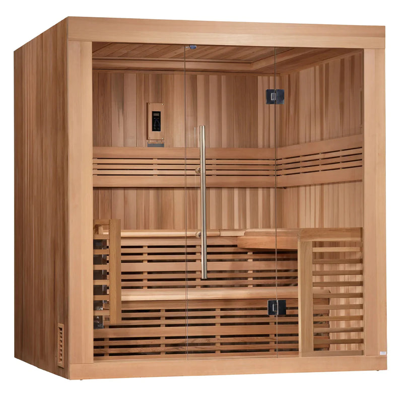 Golden Designs Osla Edition 6 Person Traditional Steam Sauna, Canadian Red Cedar - GDI-7689-01