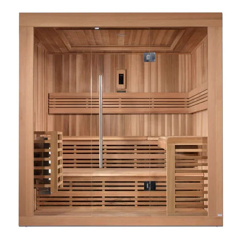 Golden Designs Osla Edition 6 Person Traditional Steam Sauna, Canadian Red Cedar - GDI-7689-01