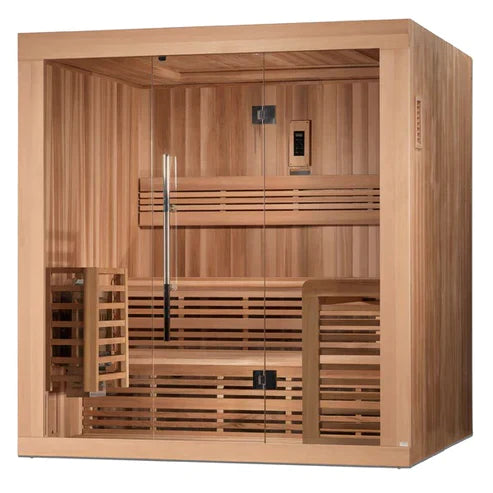 Golden Designs Osla Edition 6 Person Traditional Steam Sauna, Canadian Red Cedar - GDI-7689-01